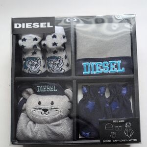 Diesel Gray and Blue Baby Set